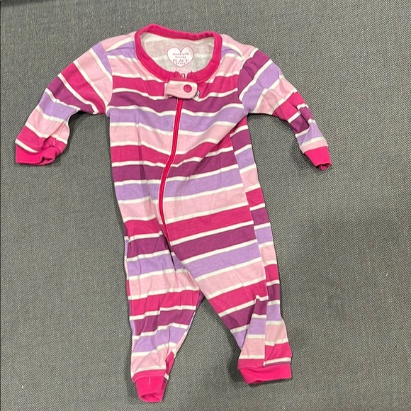 Colorful Striped Baby Onesie 0-3 Months Preloved - Picture 1 of 3